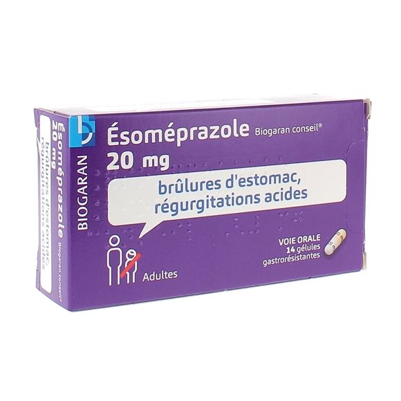 Esomeprazol 20 mg Biogaran Beratung - 14 magensaftresistente Kapseln