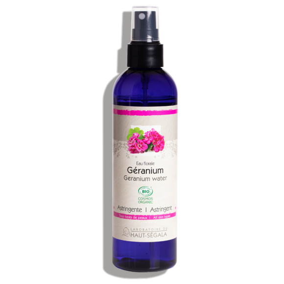 Bio-Geranium-Blütenwasser Haut-Ségala - Flasche mit 250 ml