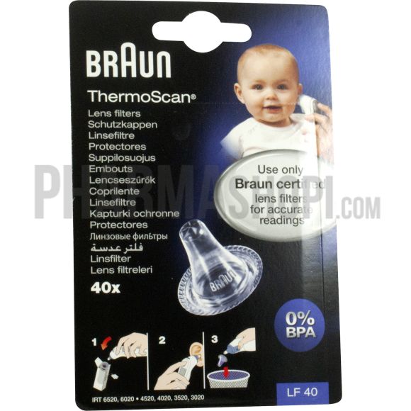 Einwegspitzen für Braun Ohrthermometer - Packung mit 10 Spitzen