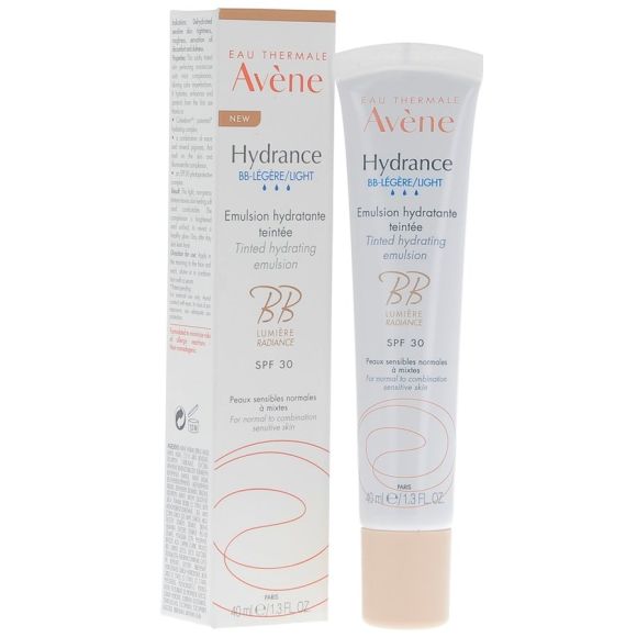 Emulsion Getönte Feuchtigkeitspflege Leicht Hydrance BB Licht Avène - Tube von 40 ml