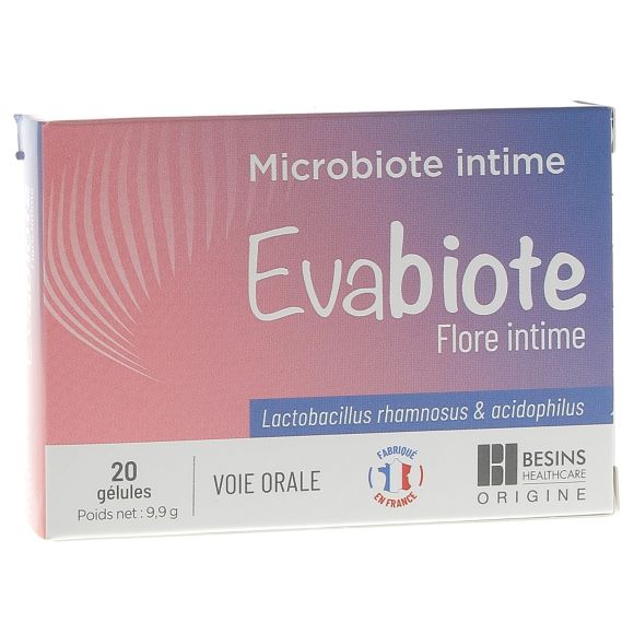 Evabiote intime Flora Besins Healthcare - Packung mit 20 Kapseln