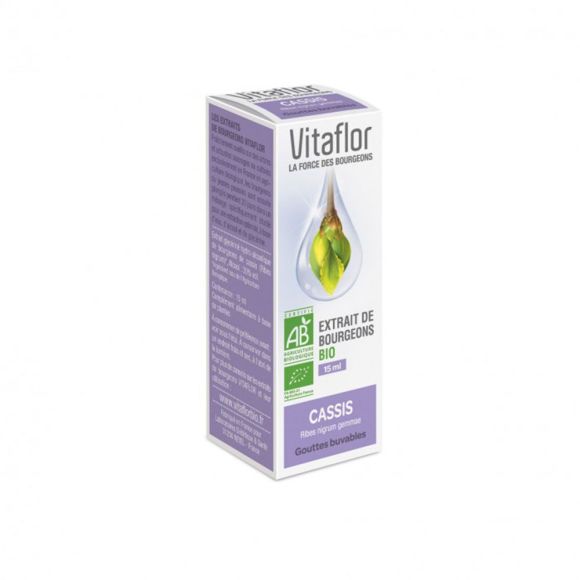 Extrakt aus BIO-Buds Cassis Vitaflor - Flasche mit 15 ml