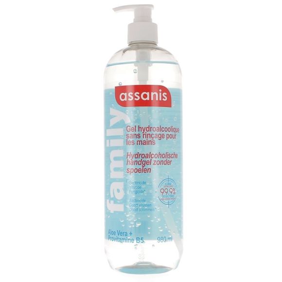 Family Gel Hydroalkohol Assanis - Pumpflasche mit 980ml