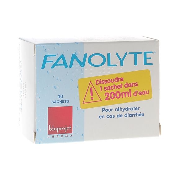 Fanolyte Diätetische Zubereitung zur Rehydrierung - Packung mit 10 Beuteln