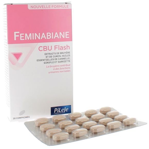 Feminabiane CBU Flash Pileje - Packung mit 20 Tabletten