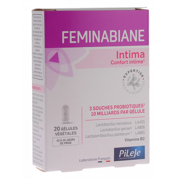 Feminabiane intima intime Komfort Pileje - Packung mit 20 Kapseln