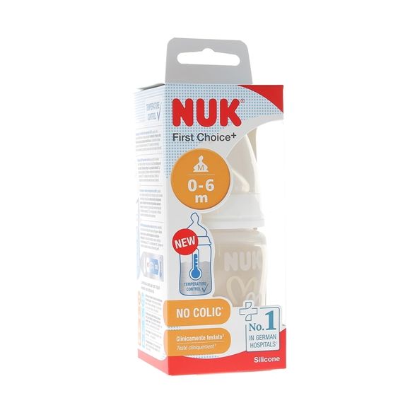 First Choice+ Temperaturkontrollflasche 0-6 Monate NUK - 150 ml Flasche