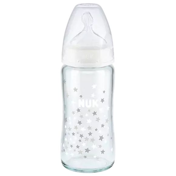 First Choice + Glasflasche 0-6 Monate NUK - Flasche mit 240 ml