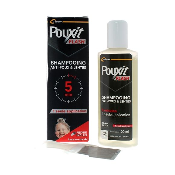 Flash Läuse- und Nissen-Shampoo Pouxit - Flasche mit 100 ml