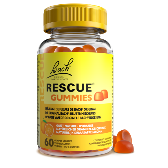 Bach-Blüten Gummies Rescue Geschmack Orange - Dose mit 60 Gummis