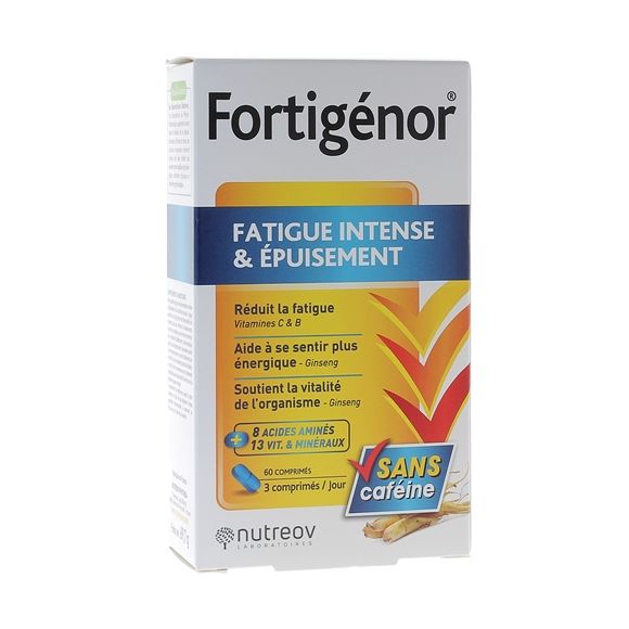 Fortigénor intensive Müdigkeit und Erschöpfung Nutreov - Packung mit 60 Tabletten