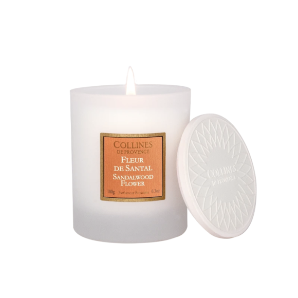 Duftkerze Sandelholz Provence-Hügel - Kerze von 180 g