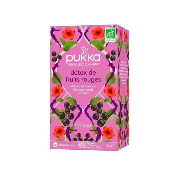 Rote Früchte Detox Pukka - Box mit 20 Beuteln