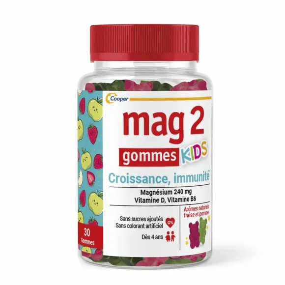 Mag 2 Immunitätswachstum Kids Cooper - 30 Gummis pro Dose