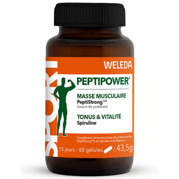 Peptipower Muskelmasse Weleda - Dose mit 60 Kapseln