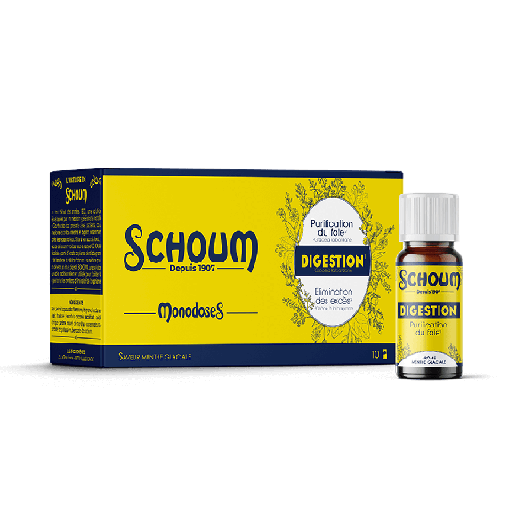 Schoum Verdauung Die Drei Eichen - Schachtel mit 10 Monodosen zu 15 ml