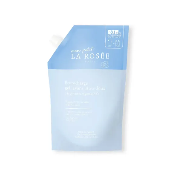 Ultra-sanftes Baby-Waschgel mit pflanzlichem Glycerin La Rosée - Nachfüllpackung 800ml