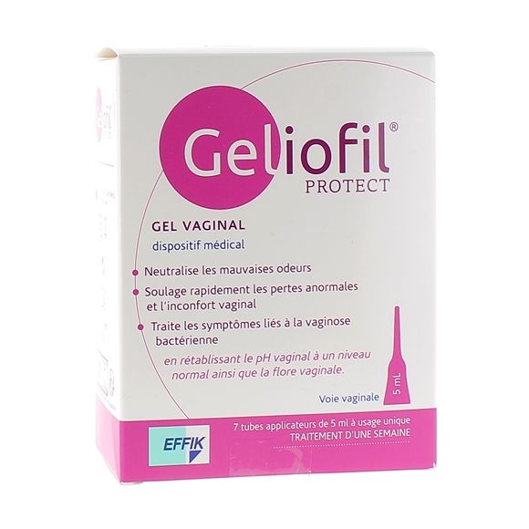 Geliofil Protect Vaginalgel Effik - Packung mit 7 Dosen zu je 5 ml