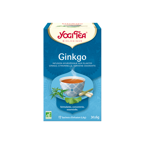 Ginkgo bio Yogi Tea - Box mit 17 Beuteln
