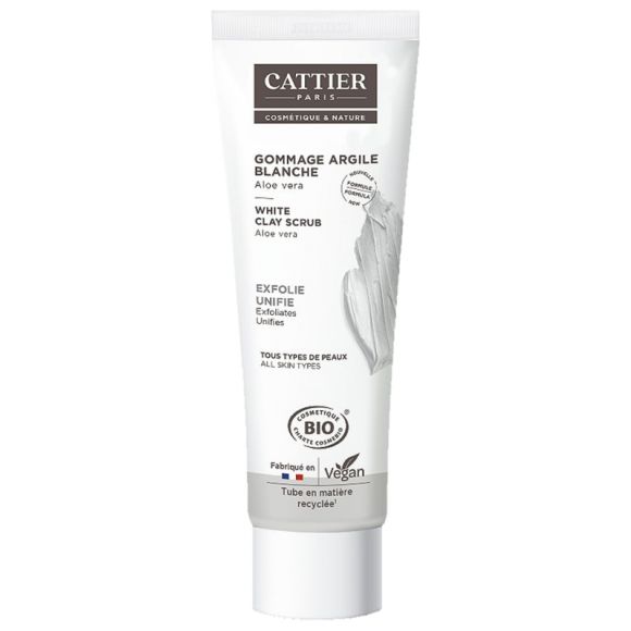 Bio Cattier weißer Tonpeeling - Tube mit 100 ml
