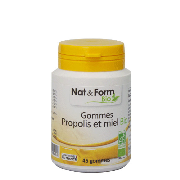 Propolis- und Honigbonbons Nat & Form - Packung mit 45 Bonbons
