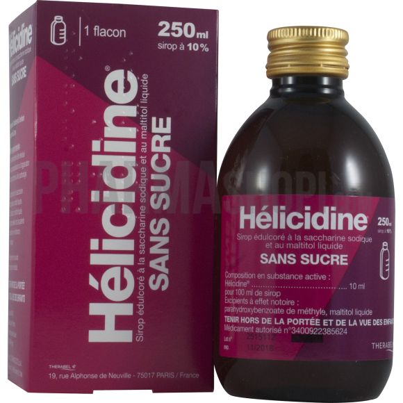 Helicidin 10% ohne Zucker - Flasche mit 250 ml