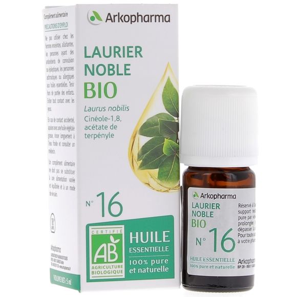 Ätherisches Öl Edellorbeer Bio Nr. 16 Arkopharma - Flasche mit 5 ml