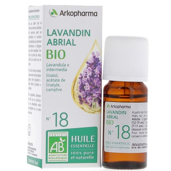 Ätherisches Öl Lavandin Abrial Bio Nr. 18 Arkopharma - Flasche mit 10 ml