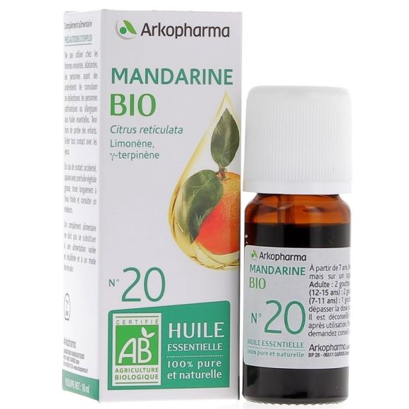 Ätherisches Öl Mandarine Bio Nr. 20 Arkopharma - Flasche mit 10 ml