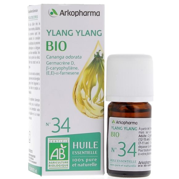 Ätherisches Öl Ylang Ylang Bio Nr. 34 Arkopharma - Flasche mit 5 ml