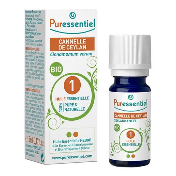 Bio-Zimtöl Ceylon Puressentiel - Flasche mit 5 ml