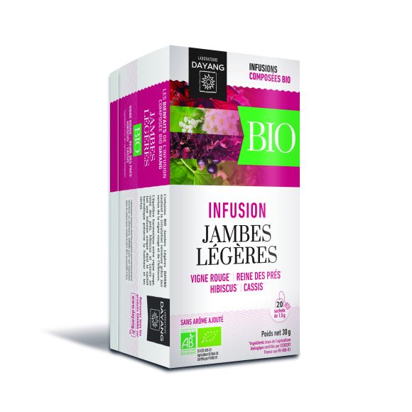 Bio-Kräutertee für leichte Beine Dayang - 20 Beutel pro Packung