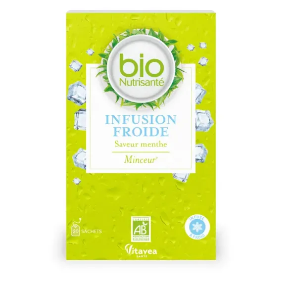 Kalte Infusion zur Gewichtsreduktion mit Bio-Minze von Vitavea - 20 Beutel