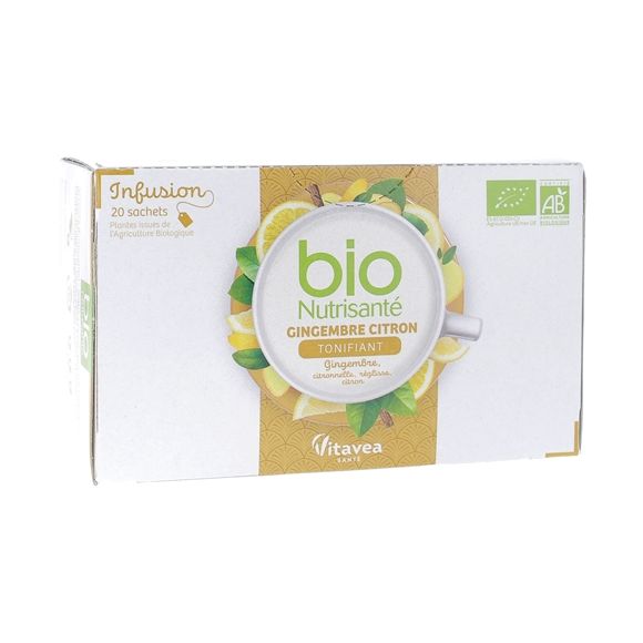 Bio Ingwer-Zitronen-Tee von Nutrisanté - 20 Beutel