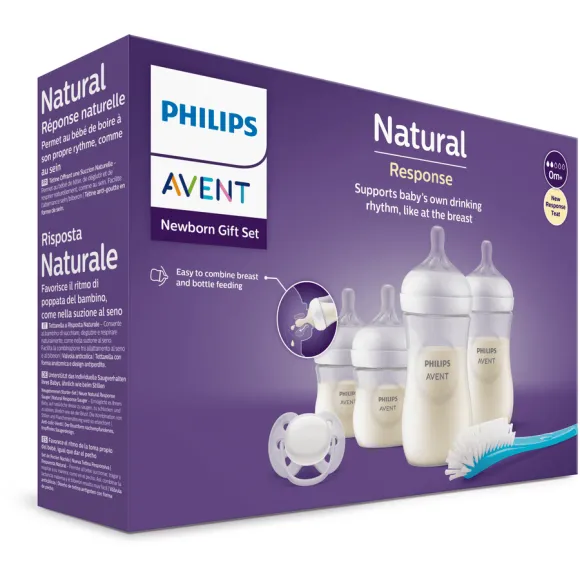 Natural Response Geburtset 0m+ Avent - Set aus Flaschen und Saugern