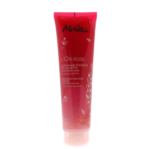 Die Bio-Rosenbeeren-Peeling-Silhouette von Melvita - Tube mit 150 ml
