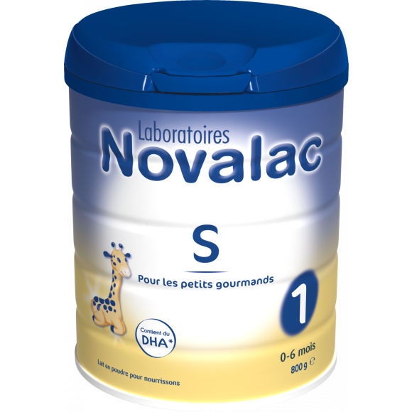 Novalac S Pulvermilch für Feinschmecker von 0 bis 6 Monaten - 800 g Dose