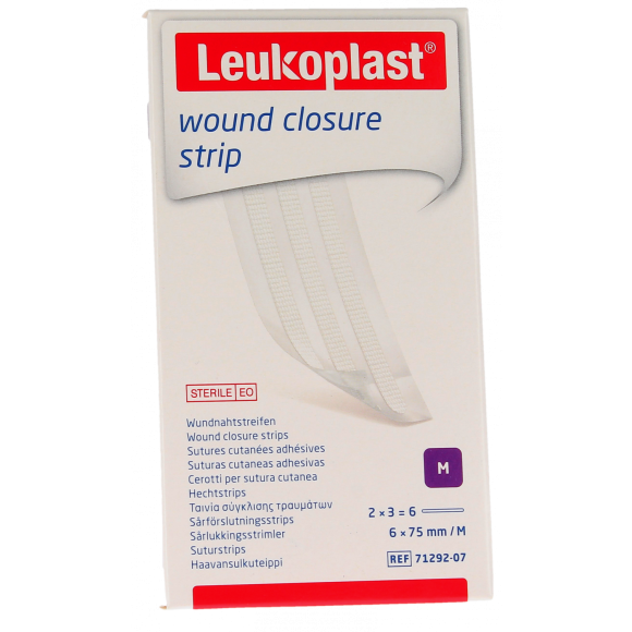 Leukosan Strip Hautnahtstreifen BSN Medical - 6 Streifen von 6 x 75mm