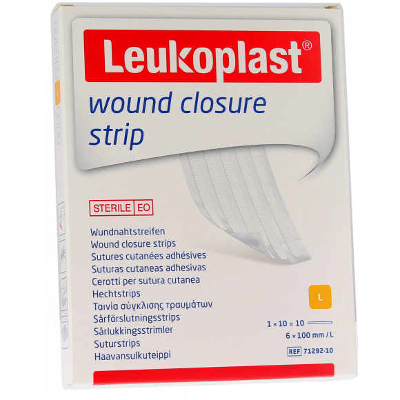Leukosan Strip Hautnähte Klebe BSN Medical - 10 Streifen von 6 x 100 mm