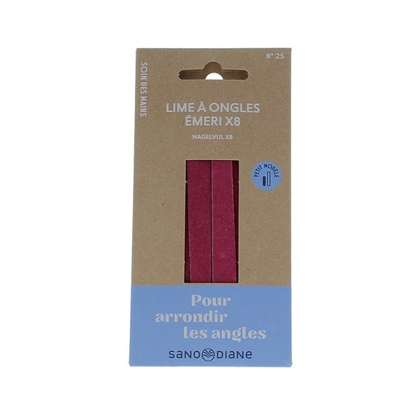 Nagelfeilen aus Sandpapier, kleines Modell Sanodiane - 8 Feilen