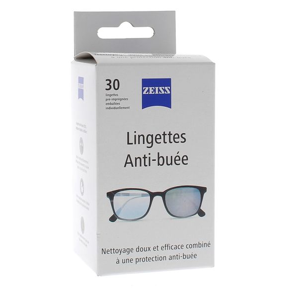 Antibeschlag-Tücher für Brillen Zeiss - Box mit 30 Tüchern