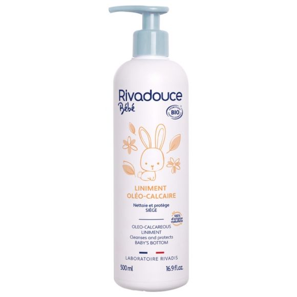 Bio-Reinigungs-Liniment für den Windelwechsel von Rivadouce - Pumpflasche mit 500 ml