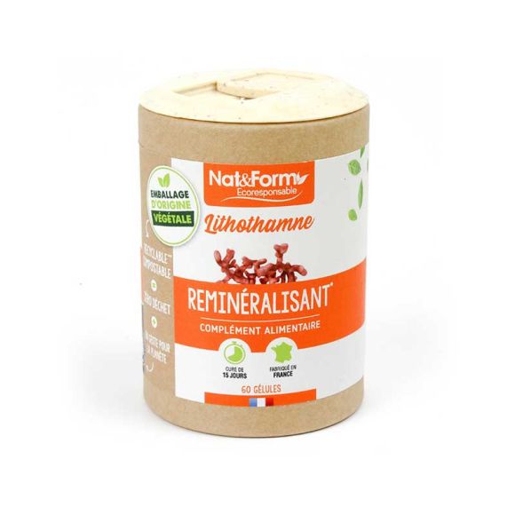 Lithothamne Ecoresponsable Nat&Form - Dose von 60 Kapseln