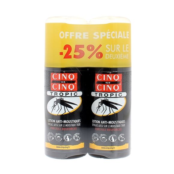 Mückenschutzlotion Tropic Fünf aus Fünf - 2er-Pack mit 75 ml Sprays