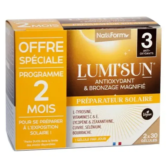 Lumi'sun Sonnenvorbereiter Nat&Form - 2er Pack mit 30 Kapseln