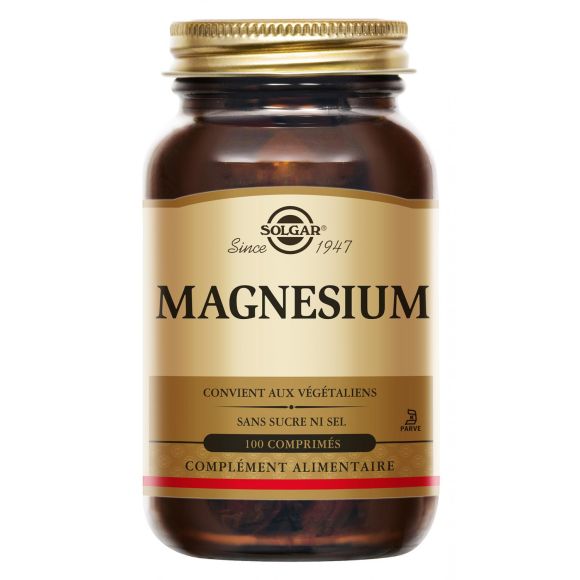 Magnesium Bisglycinat Solgar - Packung mit 100 Tabletten