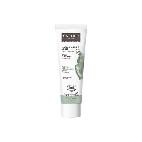 Bio-Grüne Tonmaske Cattier - Tube mit 100 ml