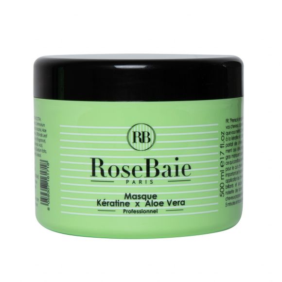 Keratin- und Aloe Vera-Maske RoseBaie - 500ml-Topf