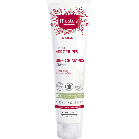 Maternité Creme gegen Dehnungsstreifen ohne Duft Mustela - Tube mit 150 ml