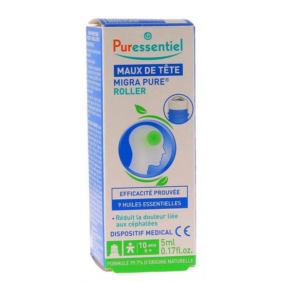 Kopfschmerz-Roller mit 9 ätherischen Ölen Puressentiel - Roller mit 10 ml